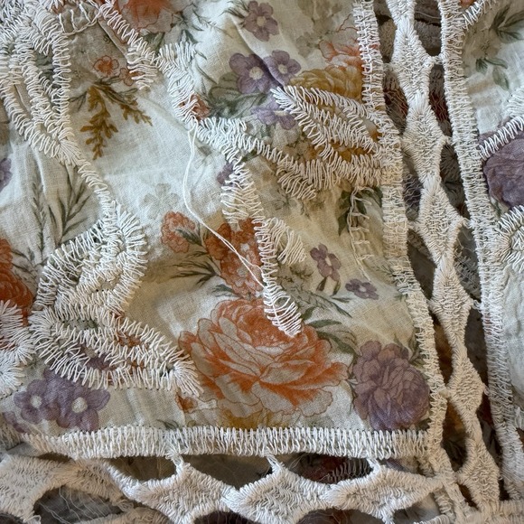 Torrid Crochet Lace Inset Kimono Floral Cottagecore Womens 5X/6X Boho Spring - Picture 10 of 12